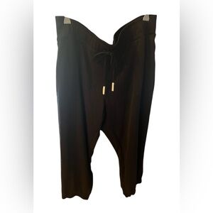 Susan Graver Black Weekend sweat pants / joggers XLP NWT